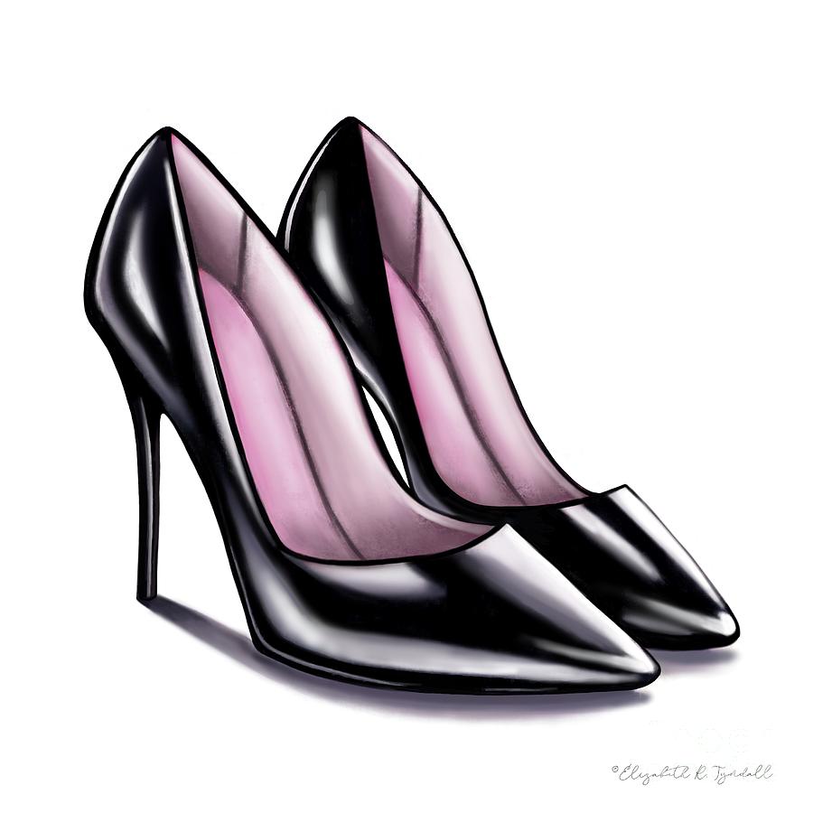 Her High Heels Painting by Elizabeth Robinette Tyndall