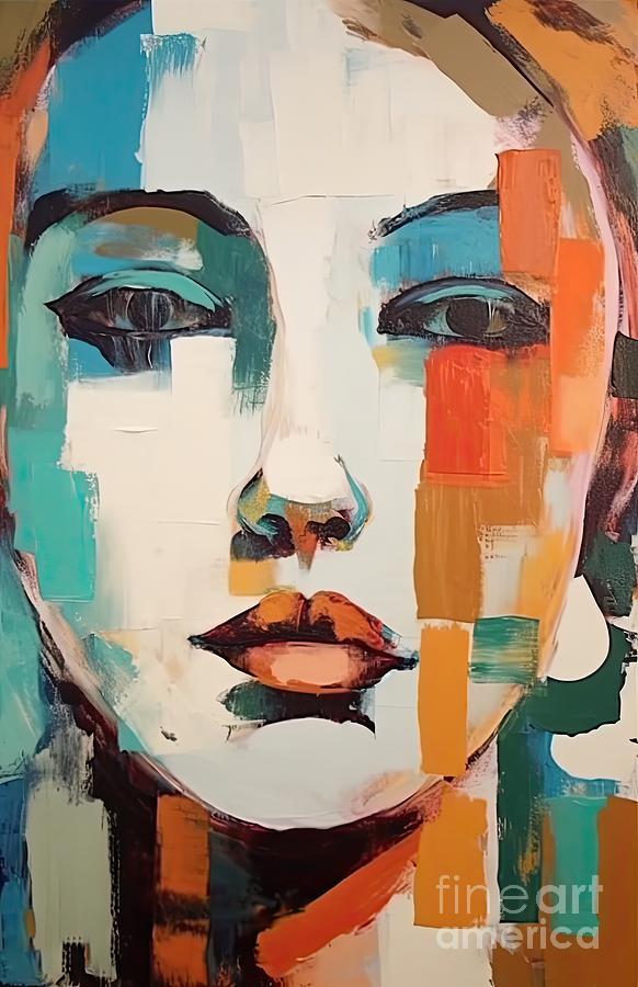 Abstract Woman Painting - Her I by Mindy Sommers