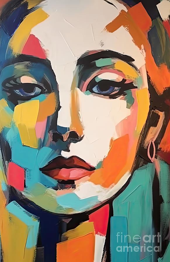 Abstract Woman Painting - Her III by Mindy Sommers