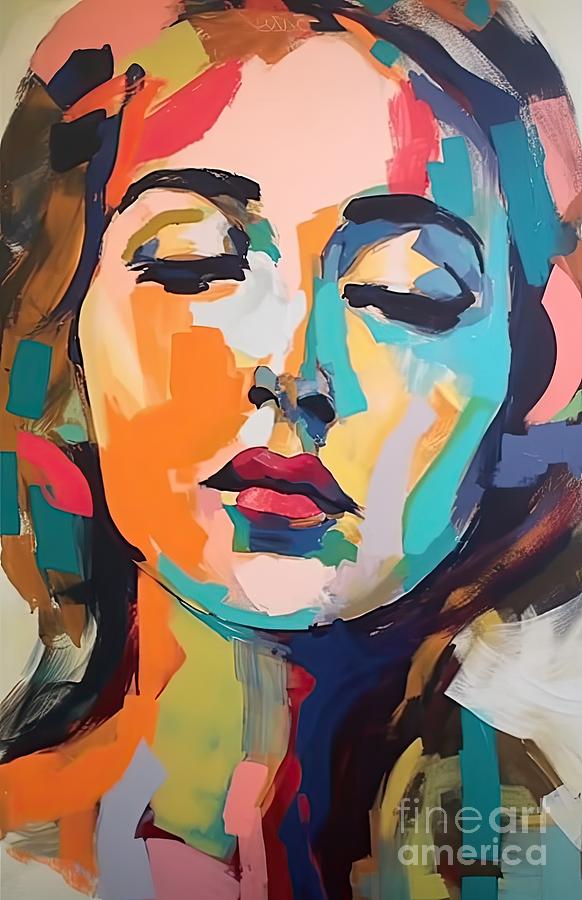 Abstract Woman Painting - Her IV by Mindy Sommers