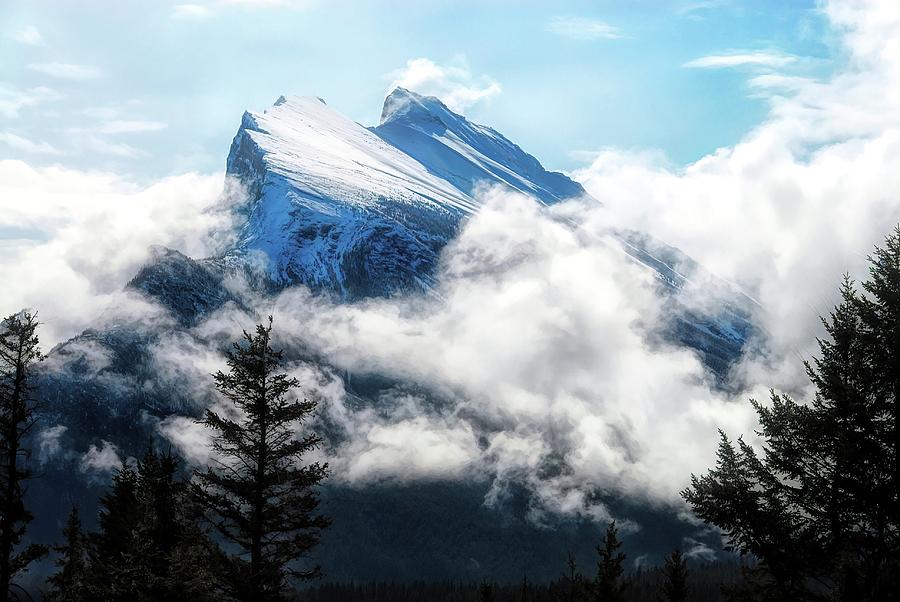 Her Majesty - Canadas Mount Rundle Photograph by Dyle   Warren
