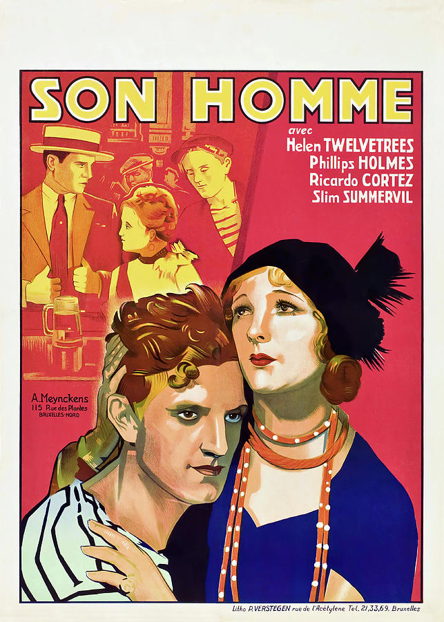Vintage Mixed Media - Her Man - 1930 #1 by Movie World Posters