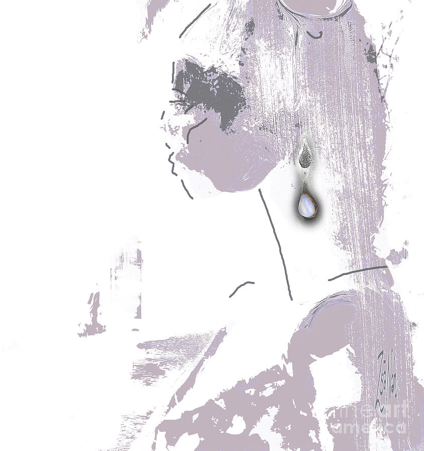 Her Pearls Unfaded Digital Art by Zsanan Studio