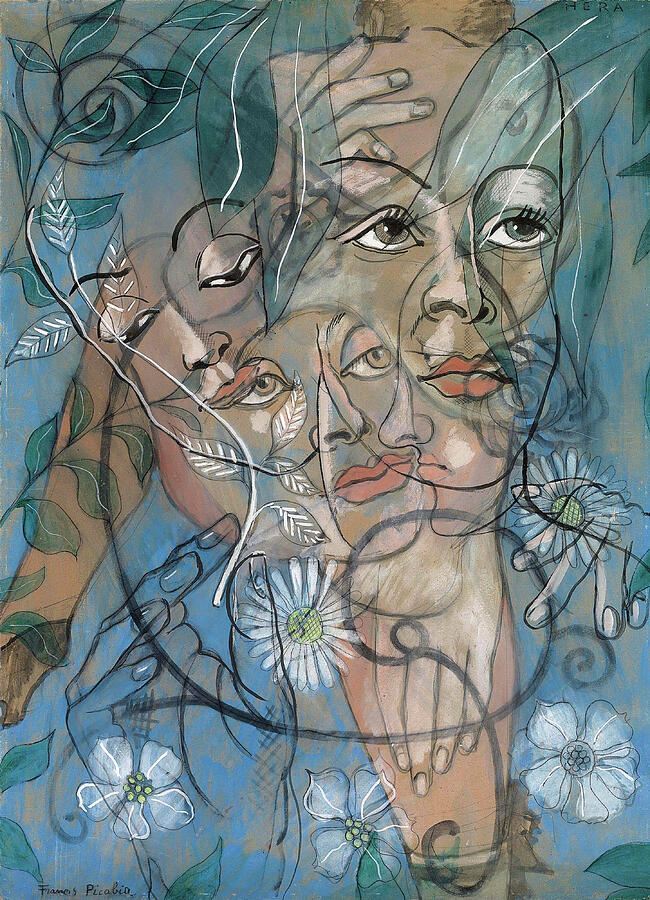 Hera - Transparencies Painting by Francis Picabia - Fine Art America