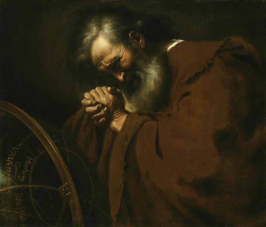 Heraclitus, the Weeping Philosopher. Spanish. Painting by Spanish School