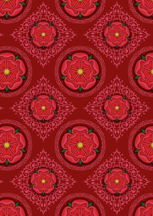 Heraldic roses Mixed Media by Tania Crossingham - Fine Art America