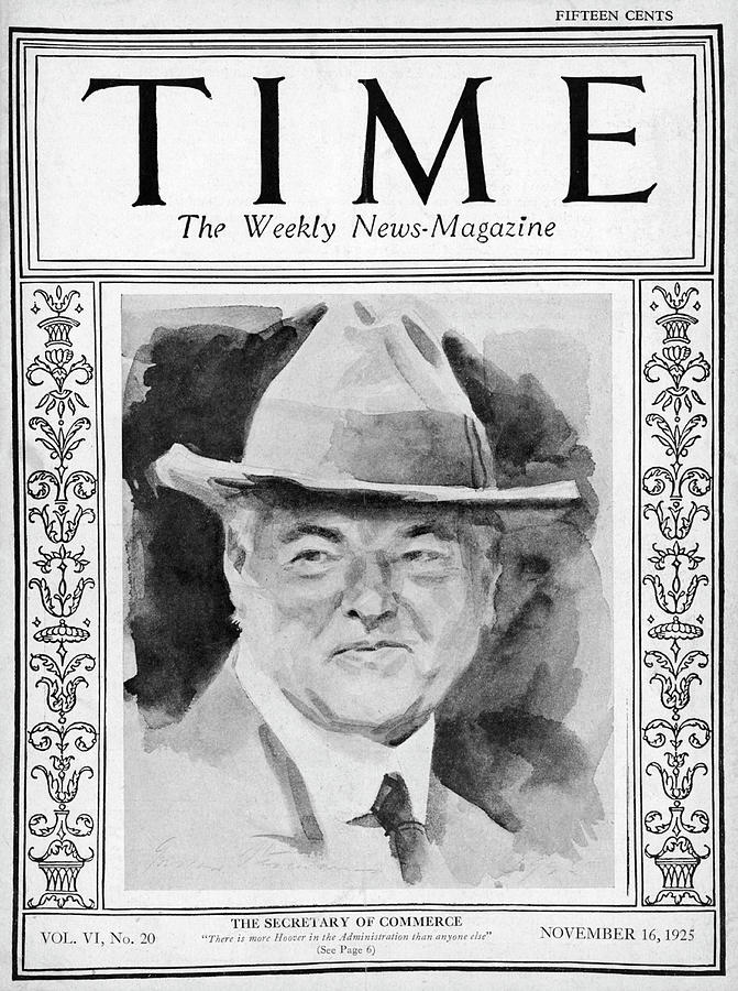 Herbert Hoover, 1925 Photograph by Illustration cr Gordon Stevenson