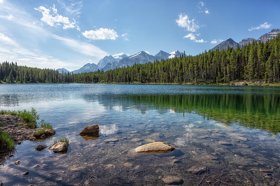 Herbert Lake, Banff NP Photograph by Belinda Greb