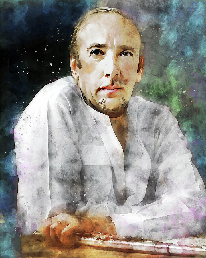 Herbie Mann Watercolor Painting by Dan Sproul Herbie Mann Watercolor Painting by Dan Sproul