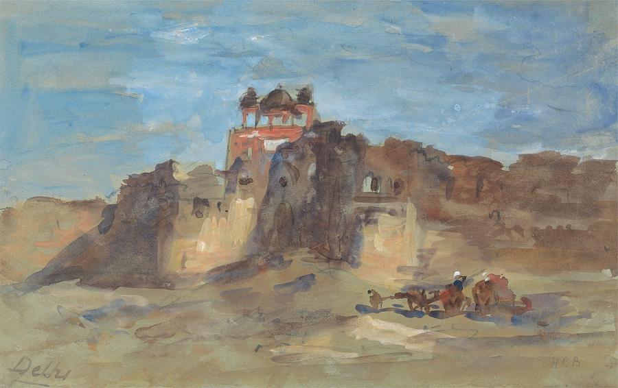 Hercules Brabazon Brabazon 1821 1906 British Red Fort New Delhi Painting