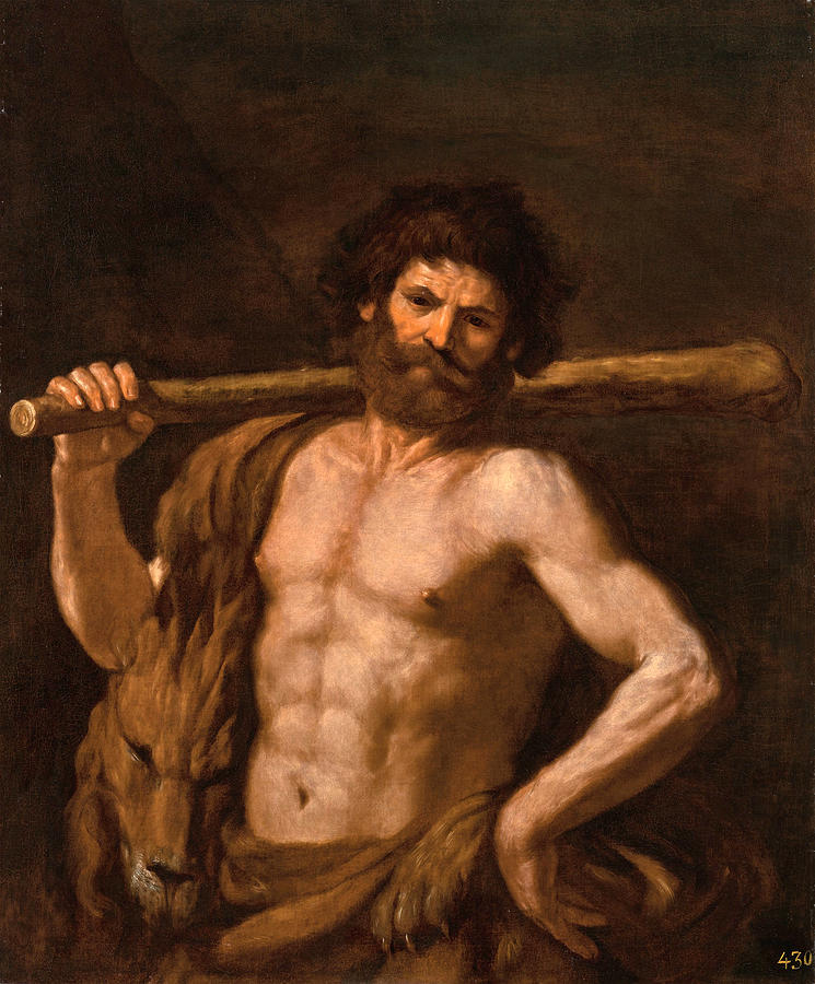 Hercules Painting by Guercino