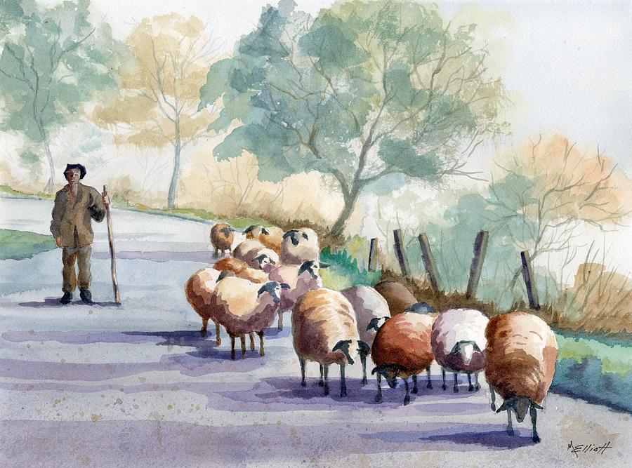 Herdsman Painting by Marsha Elliott