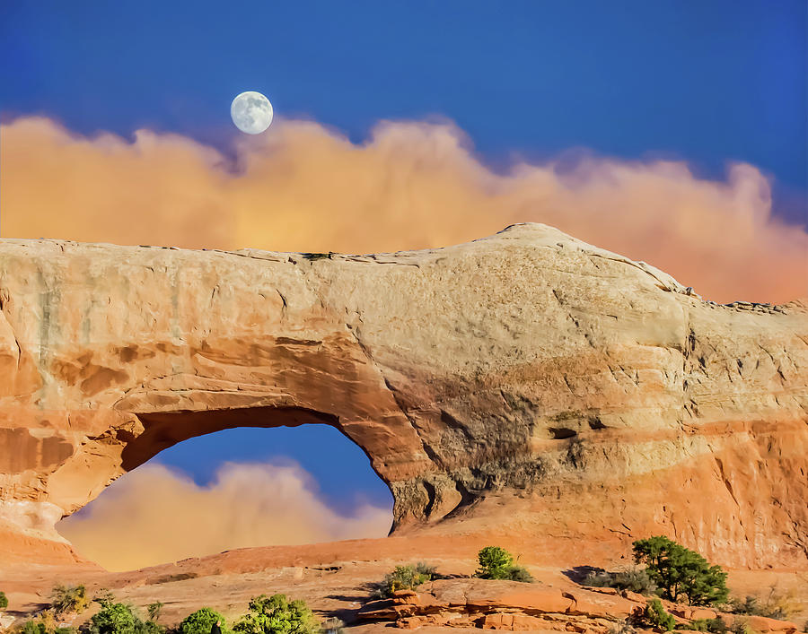 Composition Photograph - Wilson Arch Moab Utah by Terry Walsh