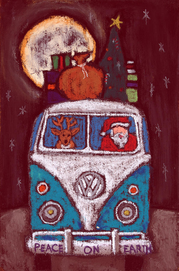 Here Comes Santa Claus - 2 Painting