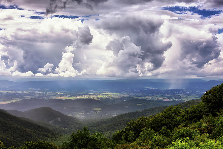 Here Comes the Rain Again - Shenandoah National Park Photograph by Susan Rissi Tregoning