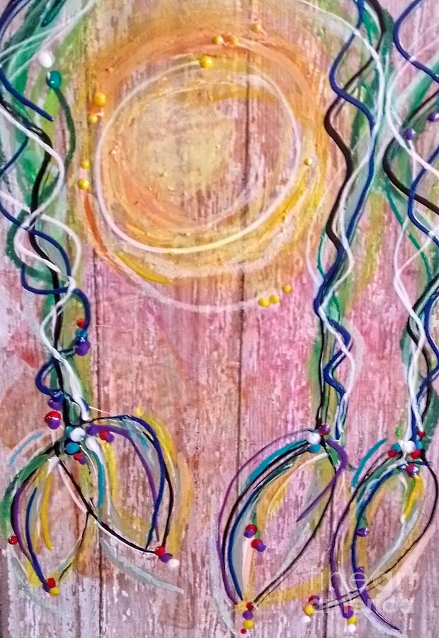 Here comes the sun Mixed Media by Barbara Leigh Art