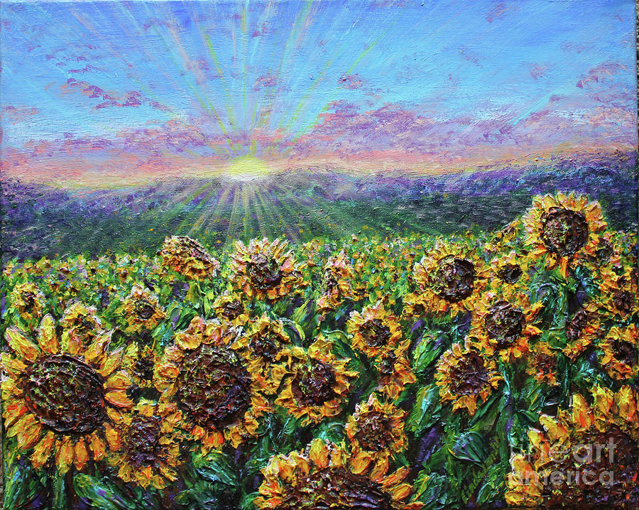 Here Comes the Sun SOLD Painting by Linda Donlin