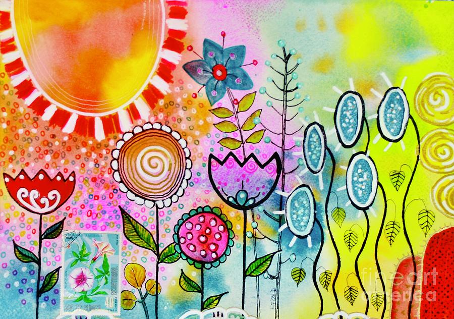 Here Comes the Sun Painting by Melinda Etzold