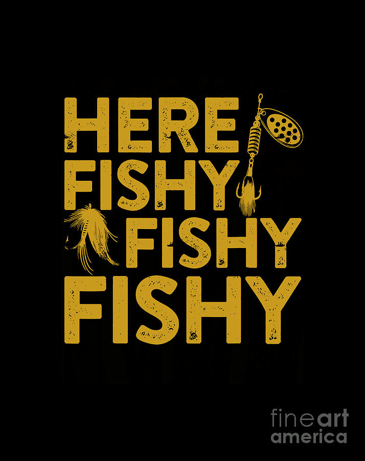 Here Fishy Fishy Fishy Digital Art by Jinjin Kinntra - Fine Art America