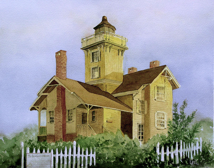 Hereford Lighthouse Painting by Lael Rutherford