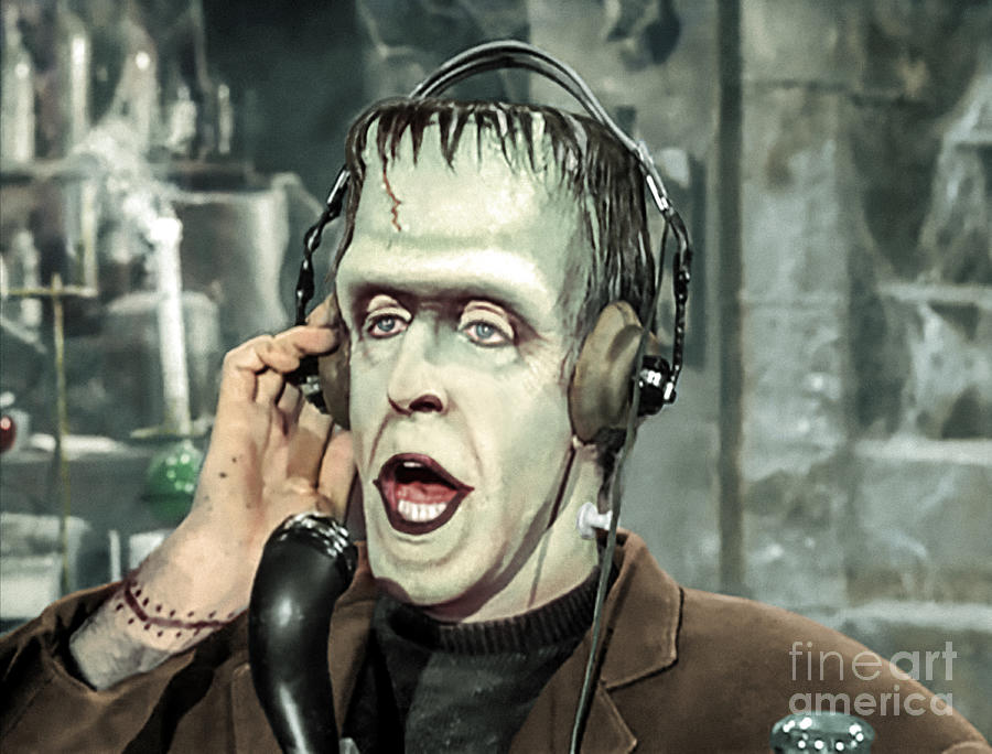 Herman Munster at the radio Photograph by Franchi Torres