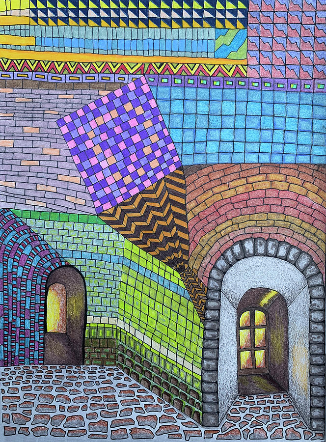 Hermits castle Drawing by Lorena Cassady