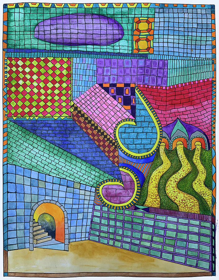 Hermits Castle Series #3 Drawing by Lorena Cassady