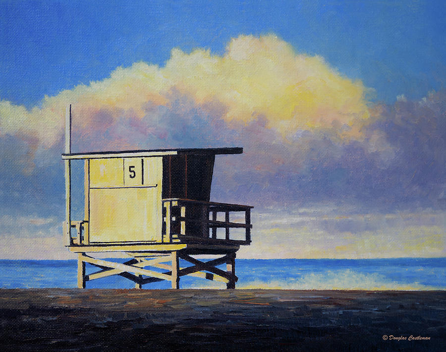 Hermosa Beach Dawn Painting by Douglas Castleman