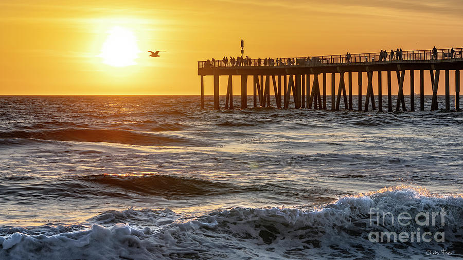 Hermosa Beach Pier At Sunset 2 Photograph By Chris Farr   Fine Art America