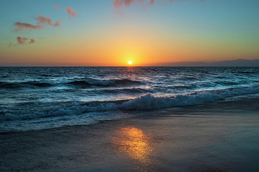 Hermosa Beach Shorebreak Sunset Photograph by Craig Brewer - Fine Art ...