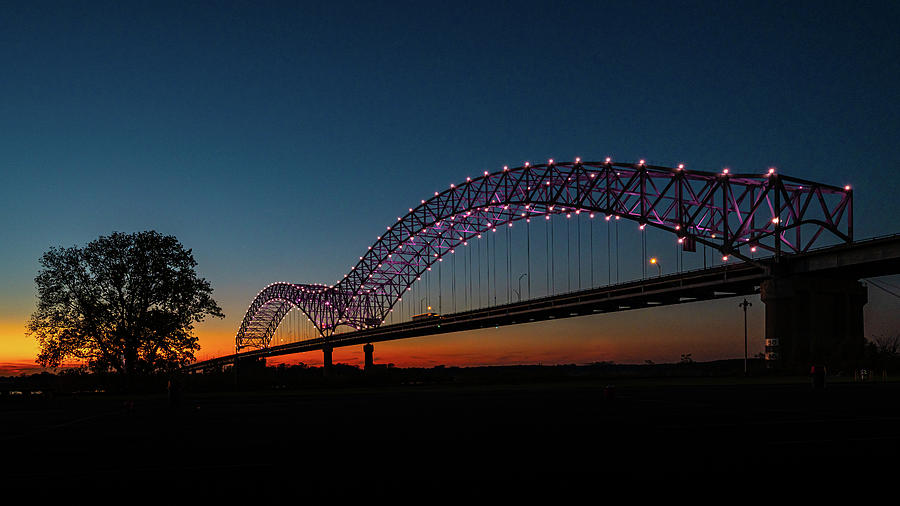 Hernando de Soto Bridge over the Mississippi River Photograph by Travel ...