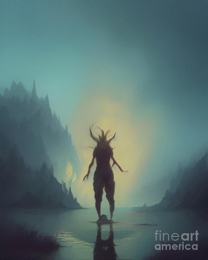 Herne the Hunter Painting by Esoterica Art Agency - Pixels