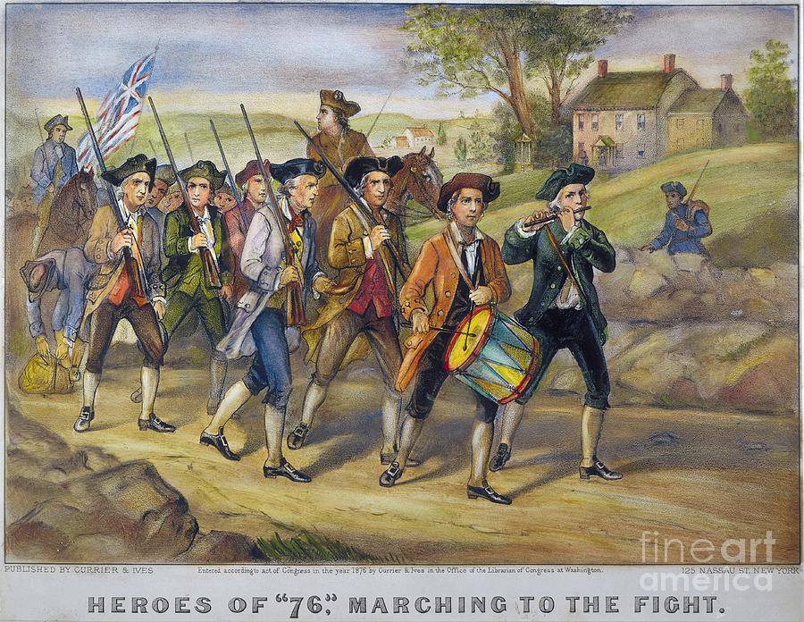 Heroes Of 1776 Painting by Granger