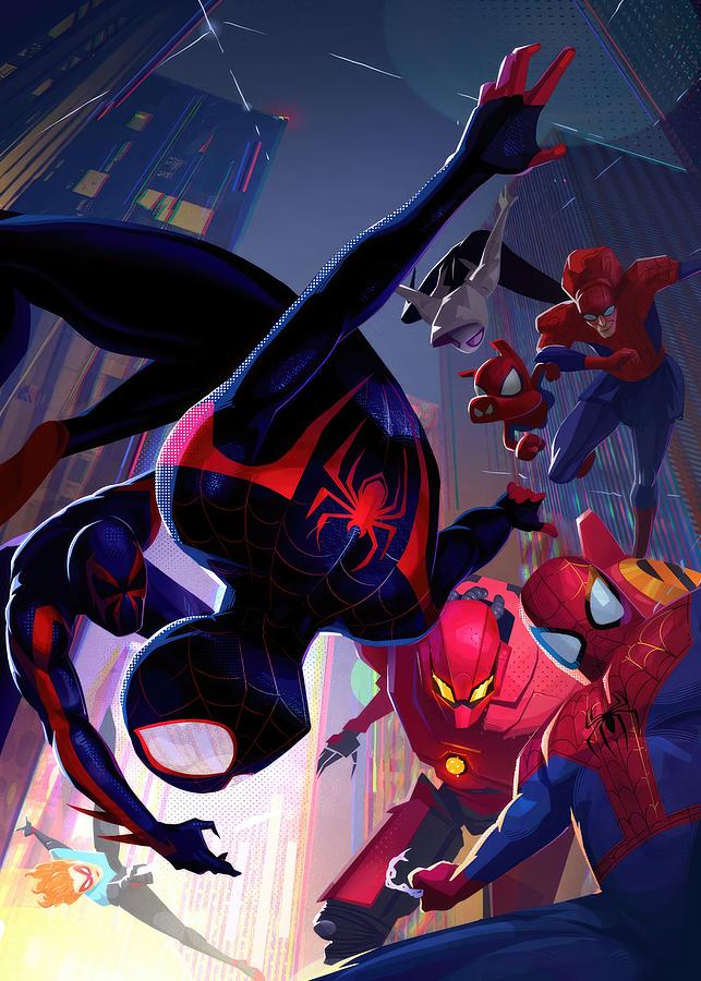 Heroes of the Spiderverse Digital Art by Marvel Posters - Fine Art America