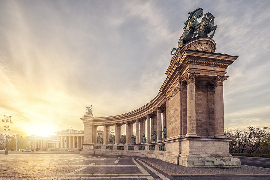 Heroes square Budapest Photograph by Zsolt Hlinka