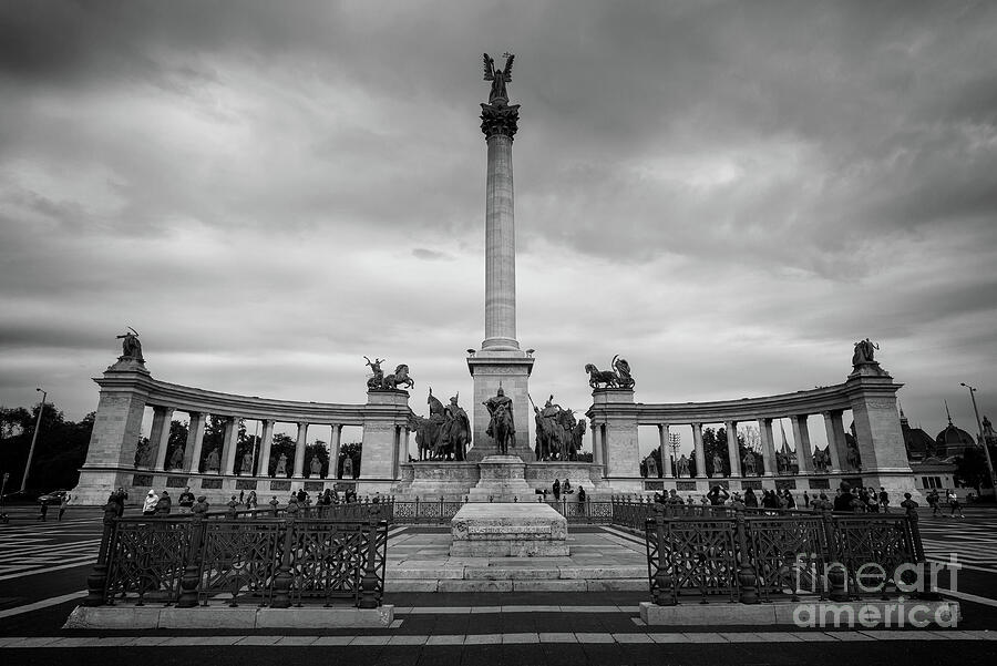 Heroes square in Budapest Photograph by Delphimages Photo Creations