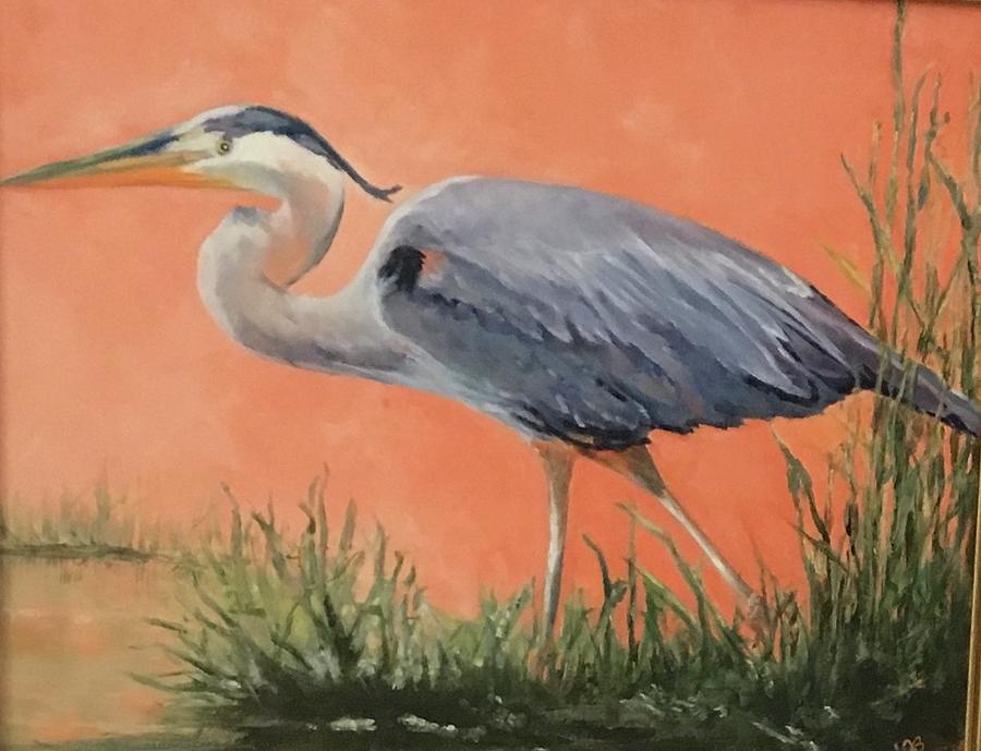 Heron Painting by Lisa Burlinson Heron Painting by Lisa Burlinson