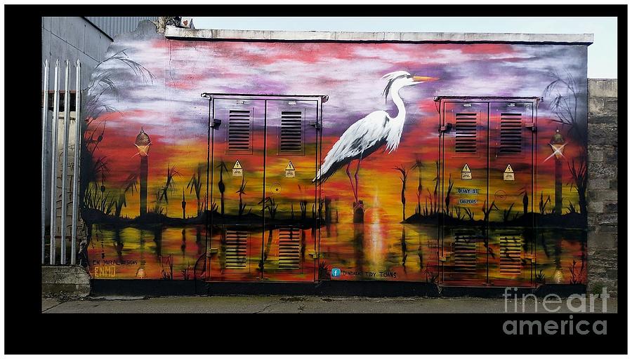 Heron Sunset Painting by Colin O neill