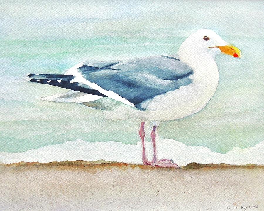 Herring Seagull Painting by Patty Kay Hall