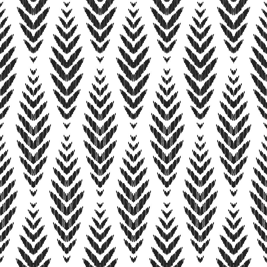 tribal black and white pattern