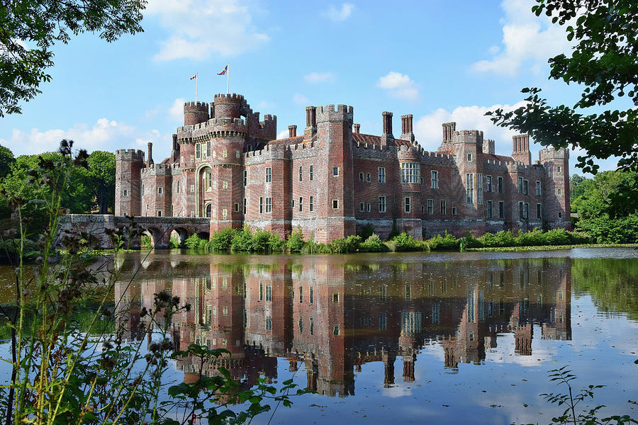 Herstmonceux Castle reflections Photograph by Gareth Parkes
