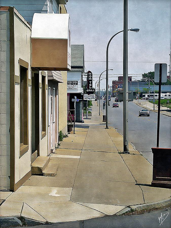 Hertel and Greeley Painting by Mark Baranowski