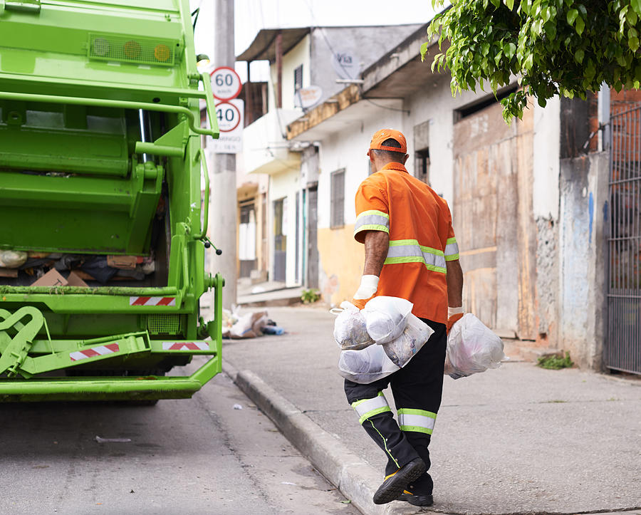 Hes keeping our streets clean Photograph by PeopleImages