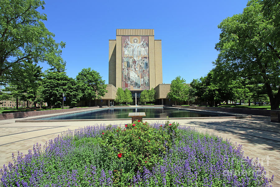 Hesburgh Library University of Notre Dame 7002 Photograph by Jack Schultz