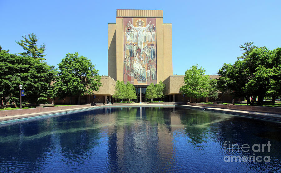 Hesburgh Library University of Notre Dame 7004 Photograph by Jack Schultz