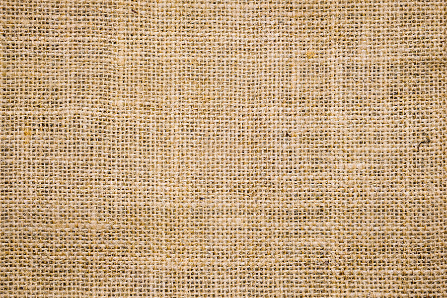 Brown burlap laying on white sheet. Abstract background. Texture of  sackcloth. Burlap Fabric Patch Piece, Rustic Hessian Sack Cloth Poster by  Julien - Fine Art America