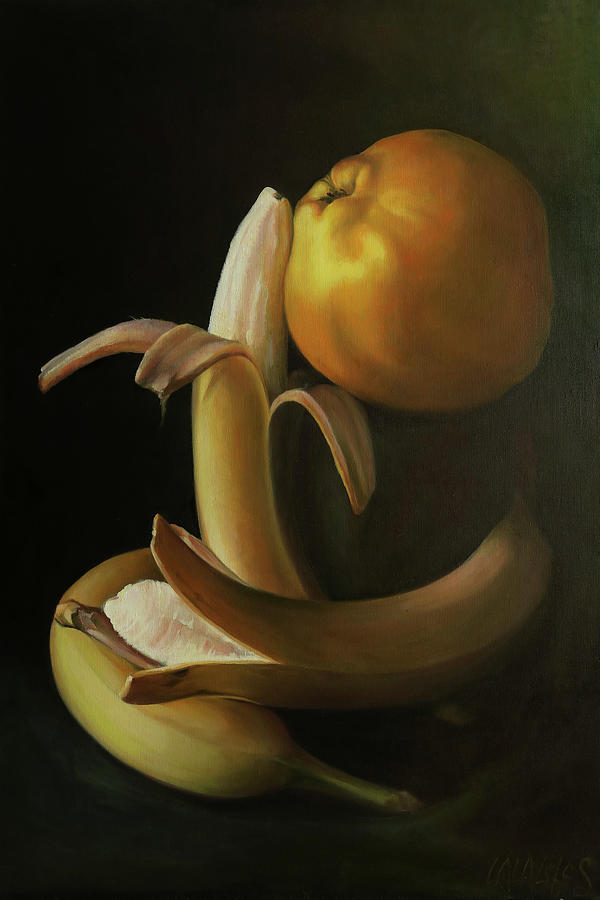 Hetaera Quince and Bananas Tantra Fruits 7 Painting by Lala  