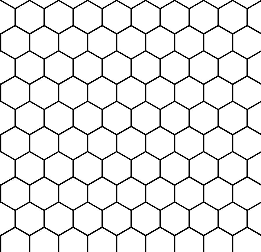 Hexagon Drawing by Amtitus