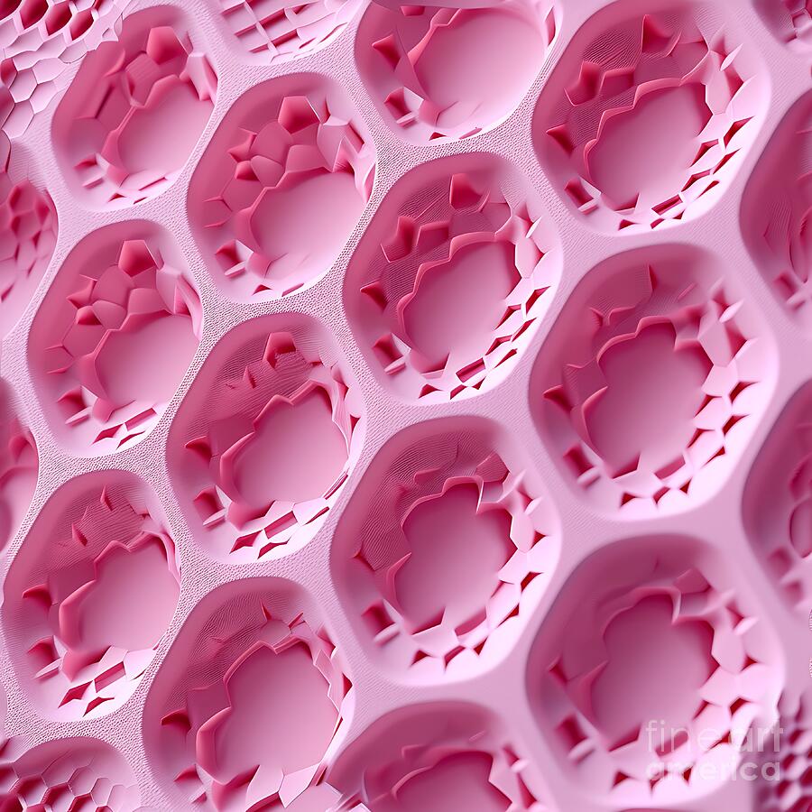 Hexagonal Patterns Unique Hexagonal Organic Patterns Digital Art by Patterns Gallery - Fine Art ...