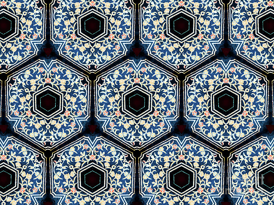 Hexagonal Tapestry  Photograph by Karen Adams